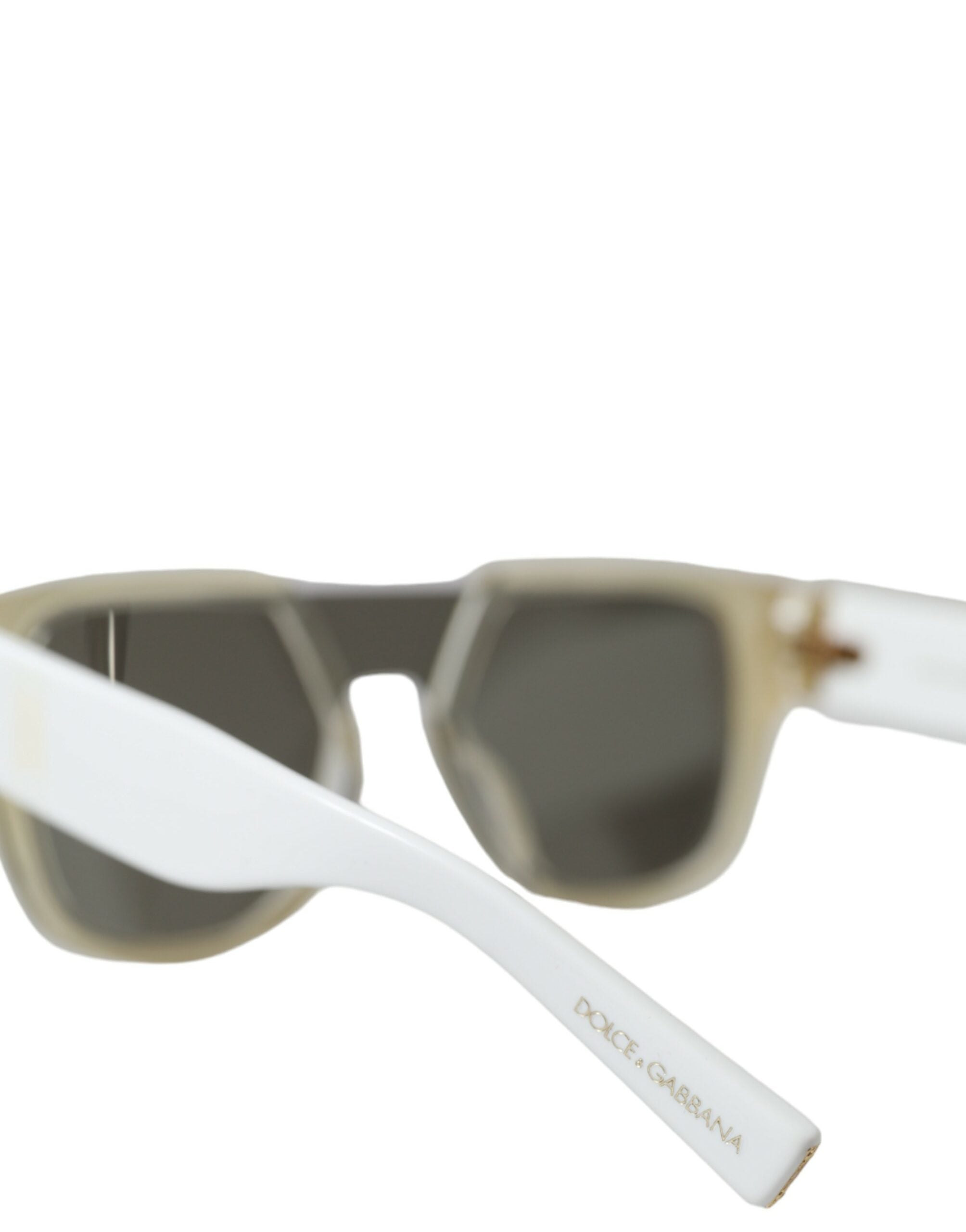 Dolce & Gabbana Weiße Acetat-Spiegel-Gläser DG4356 Sonnenbrille