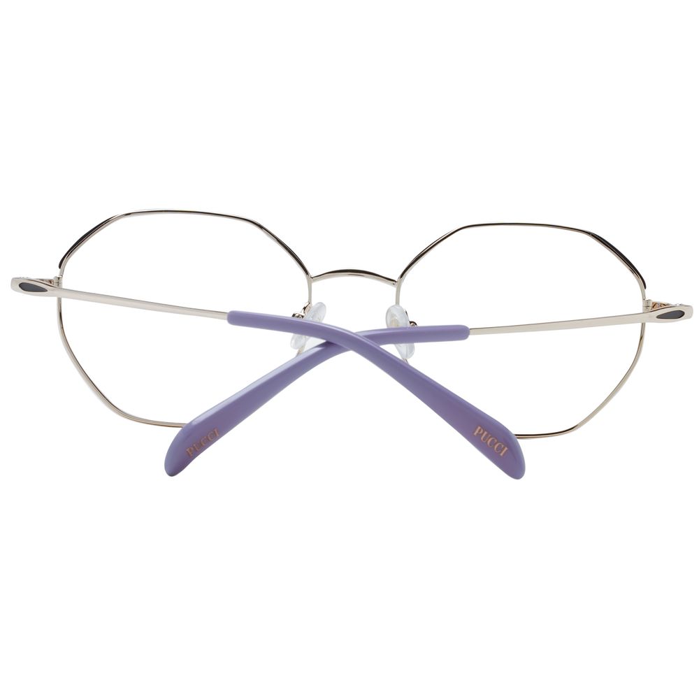 Emilio Pucci Elegante schwarze Metallbrille (Fassung)