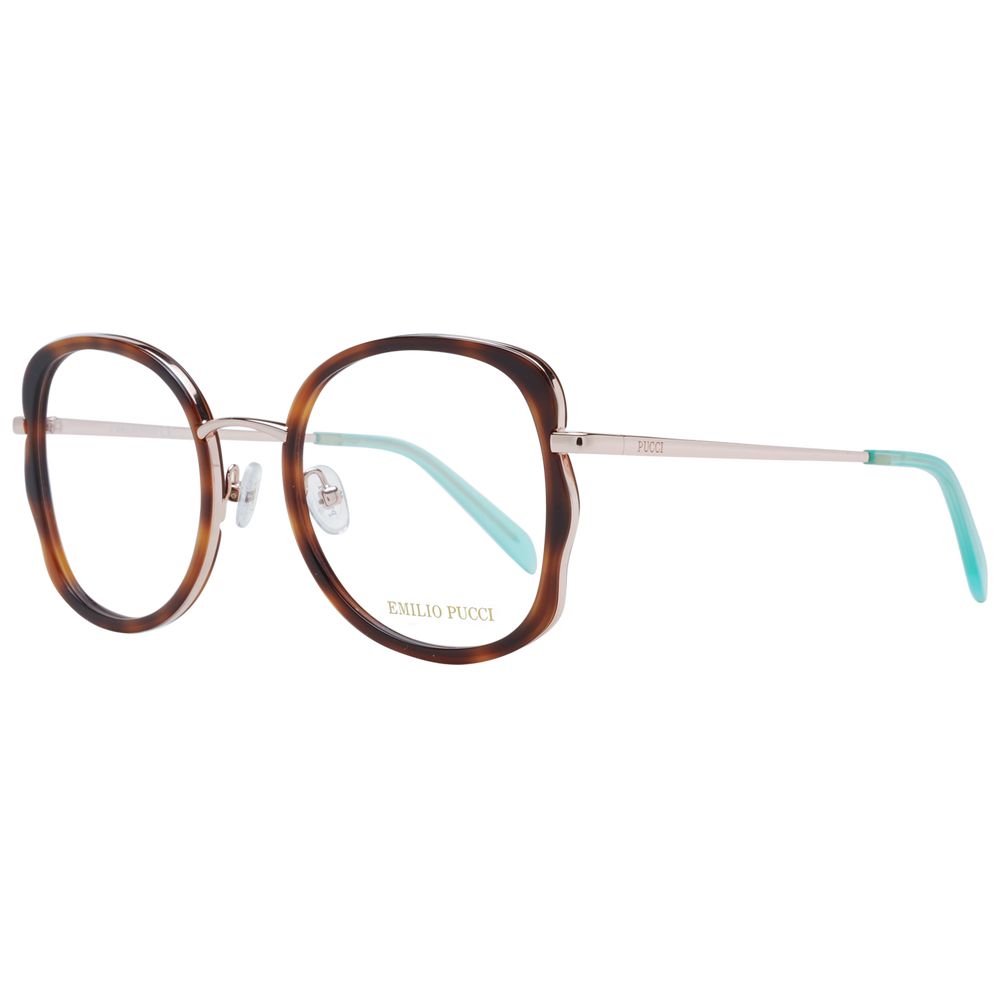 Emilio Pucci Braune Brille aus Metall & Kunststoff (Gestell)