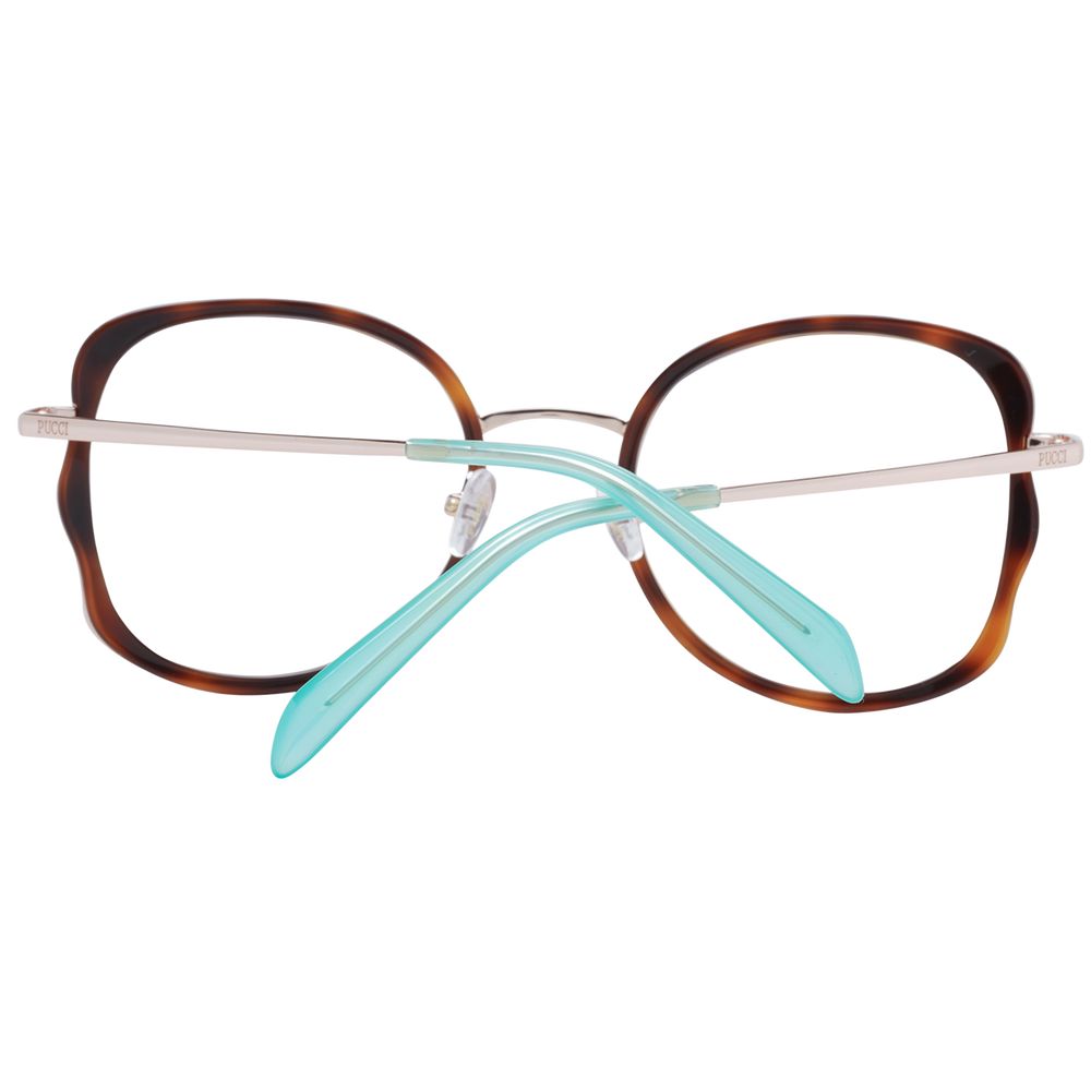 Emilio Pucci Braune Brille aus Metall & Kunststoff (Gestell)