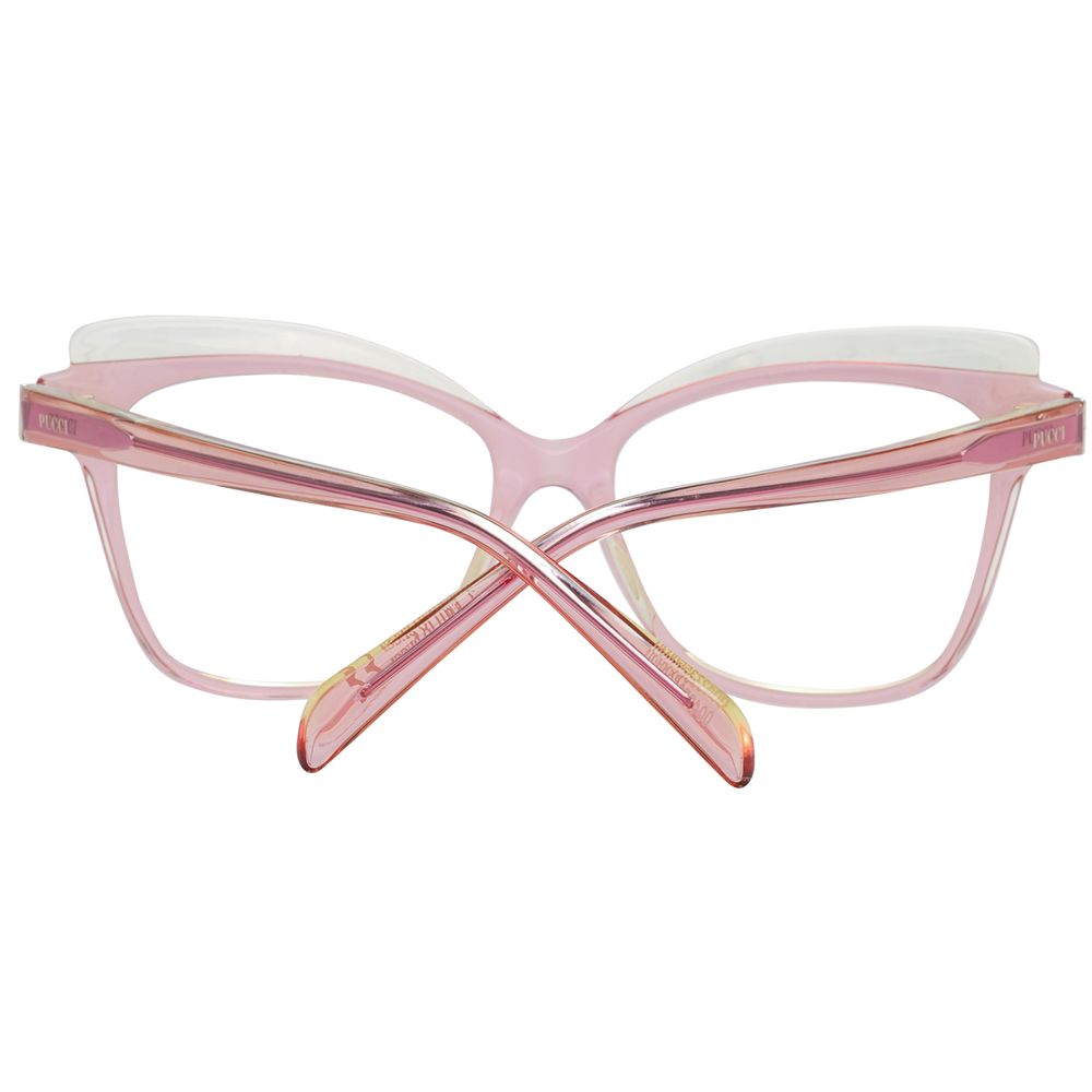 Emilio Pucci Pink Plastic Glasses Frame