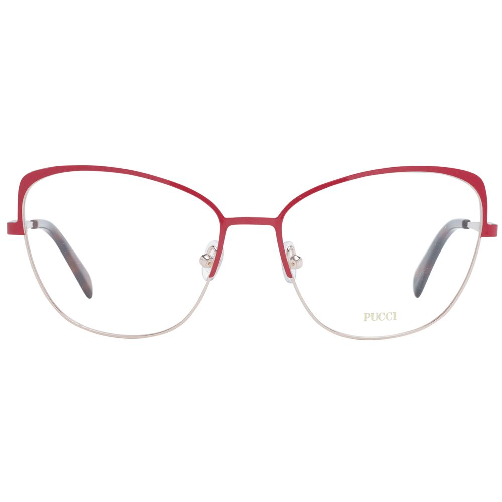 Emilio Pucci Red Metal Glasses (Frame)
