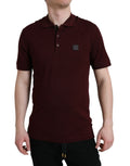 Dolce & Gabbana Chestnut Short Sleeve Collared Polo T-Shirt