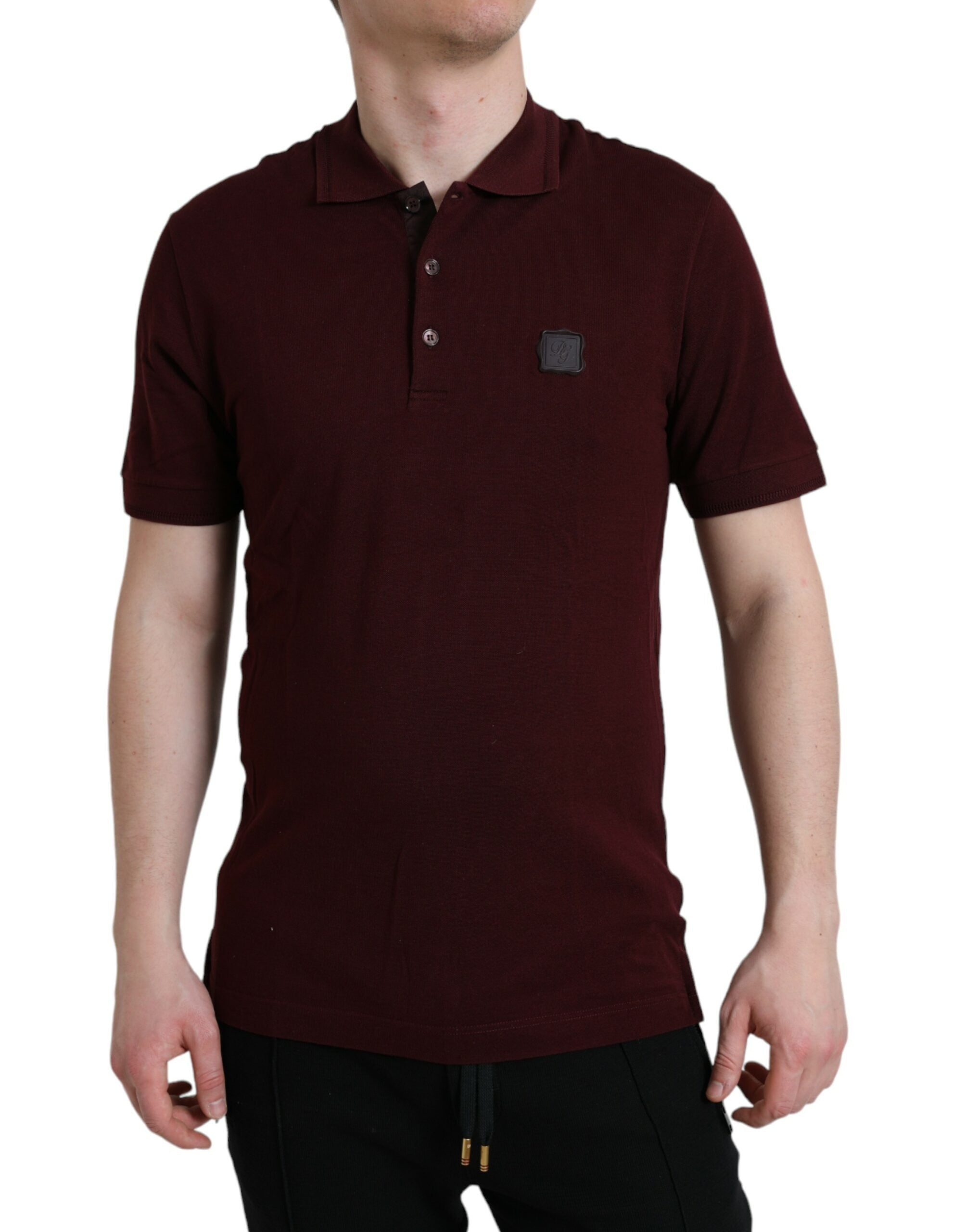 Dolce & Gabbana Chestnut Short Sleeve Collared Polo T-Shirt