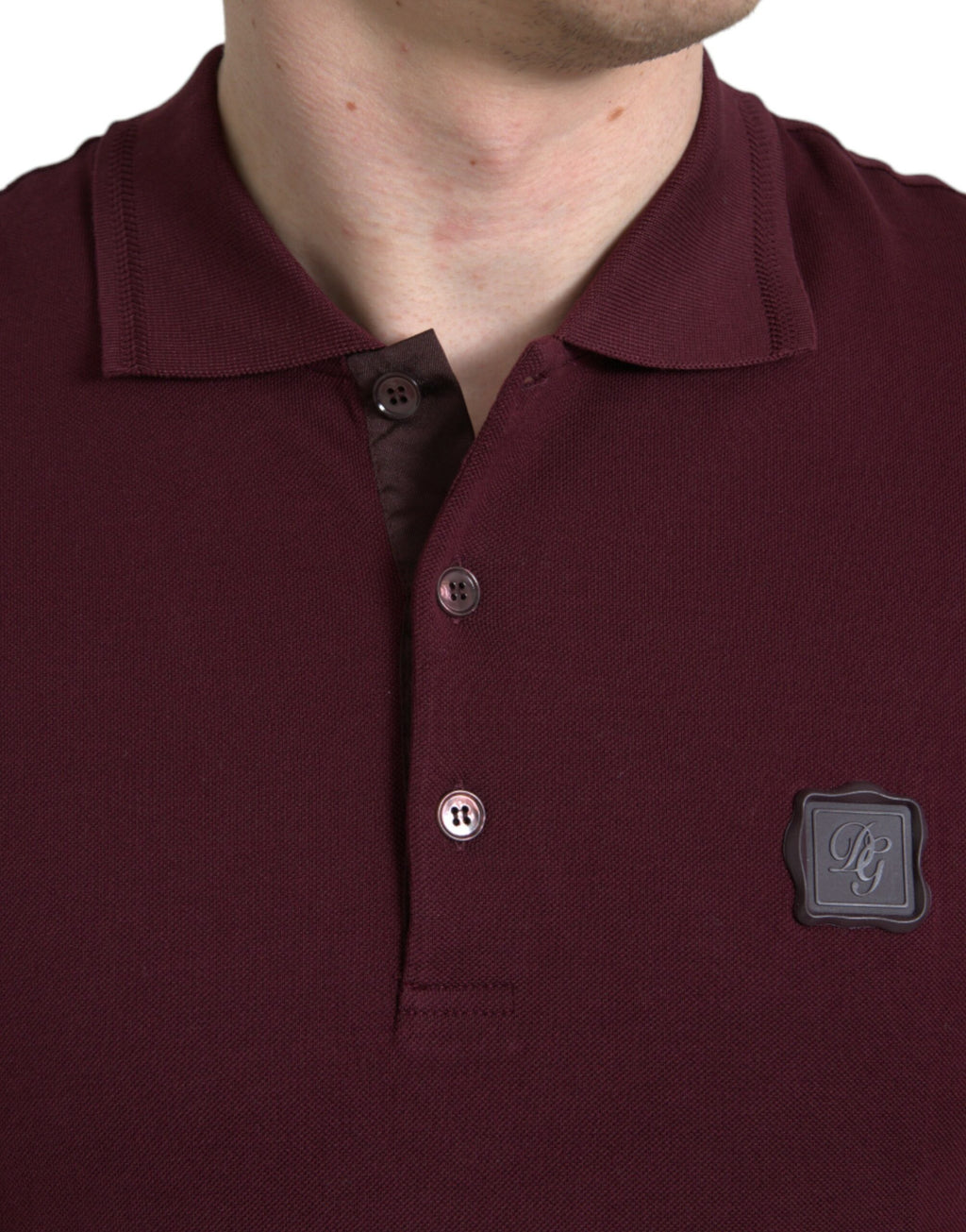 Dolce & Gabbana Chestnut Short Sleeve Collared Polo T-Shirt