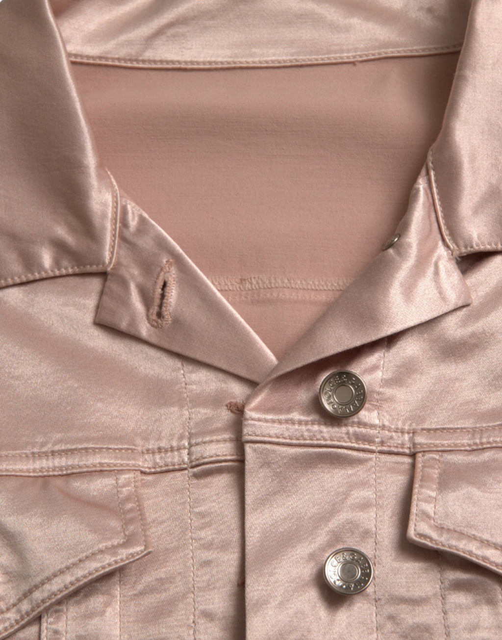 Dolce & Gabbana Pink Cotton-Stretch Cropped Jacket