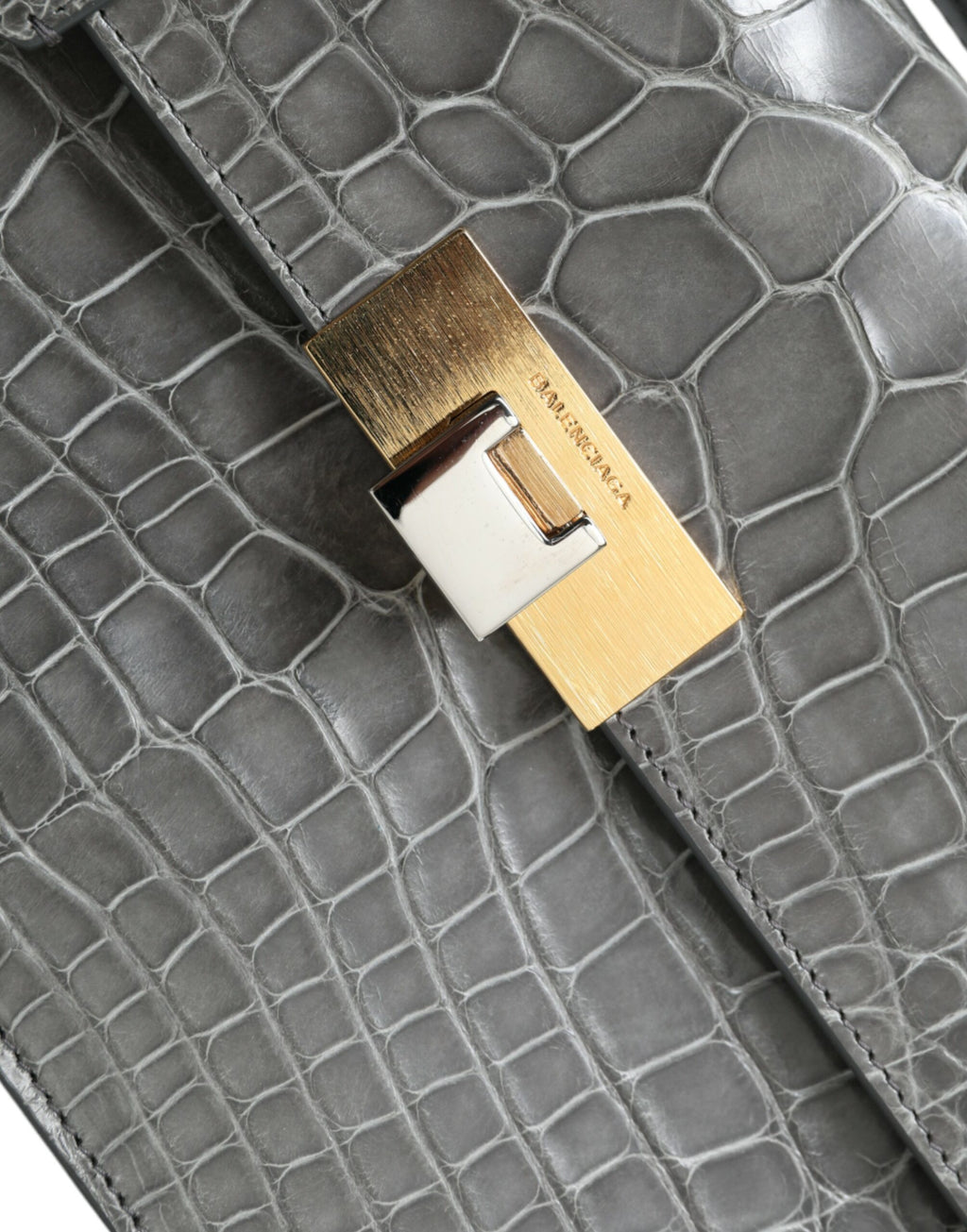 Balenciaga Grey Exotic Leather Handbag Medium Shoulder