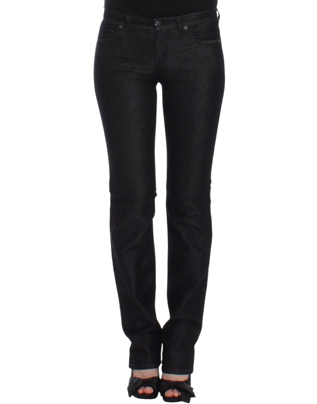 Ermanno Scervino Black Slim Jeans Denim Trousers Skinny Leg Stretch
