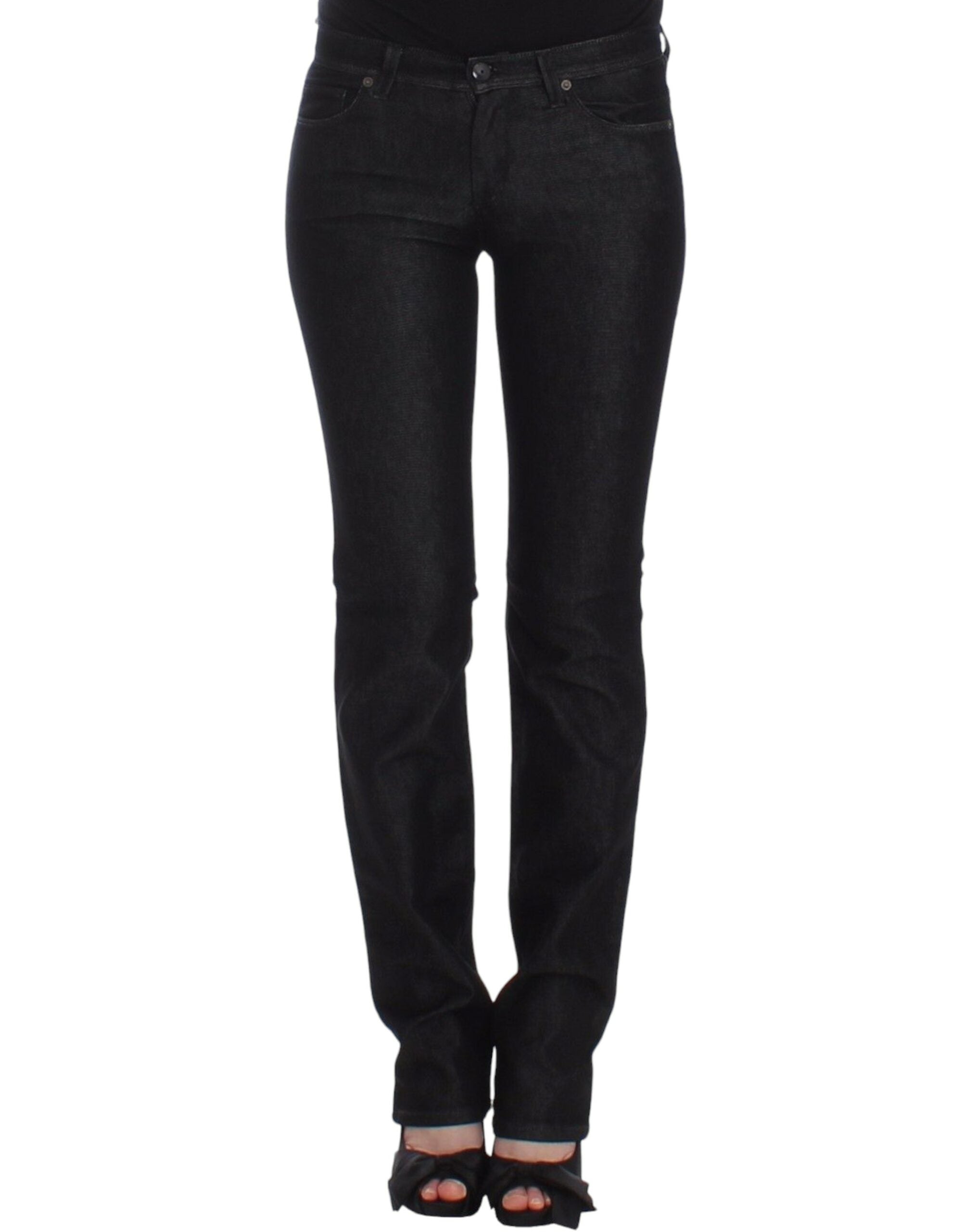 Ermanno Scervino Black Slim Jeans Denim Trousers Skinny Leg Stretch