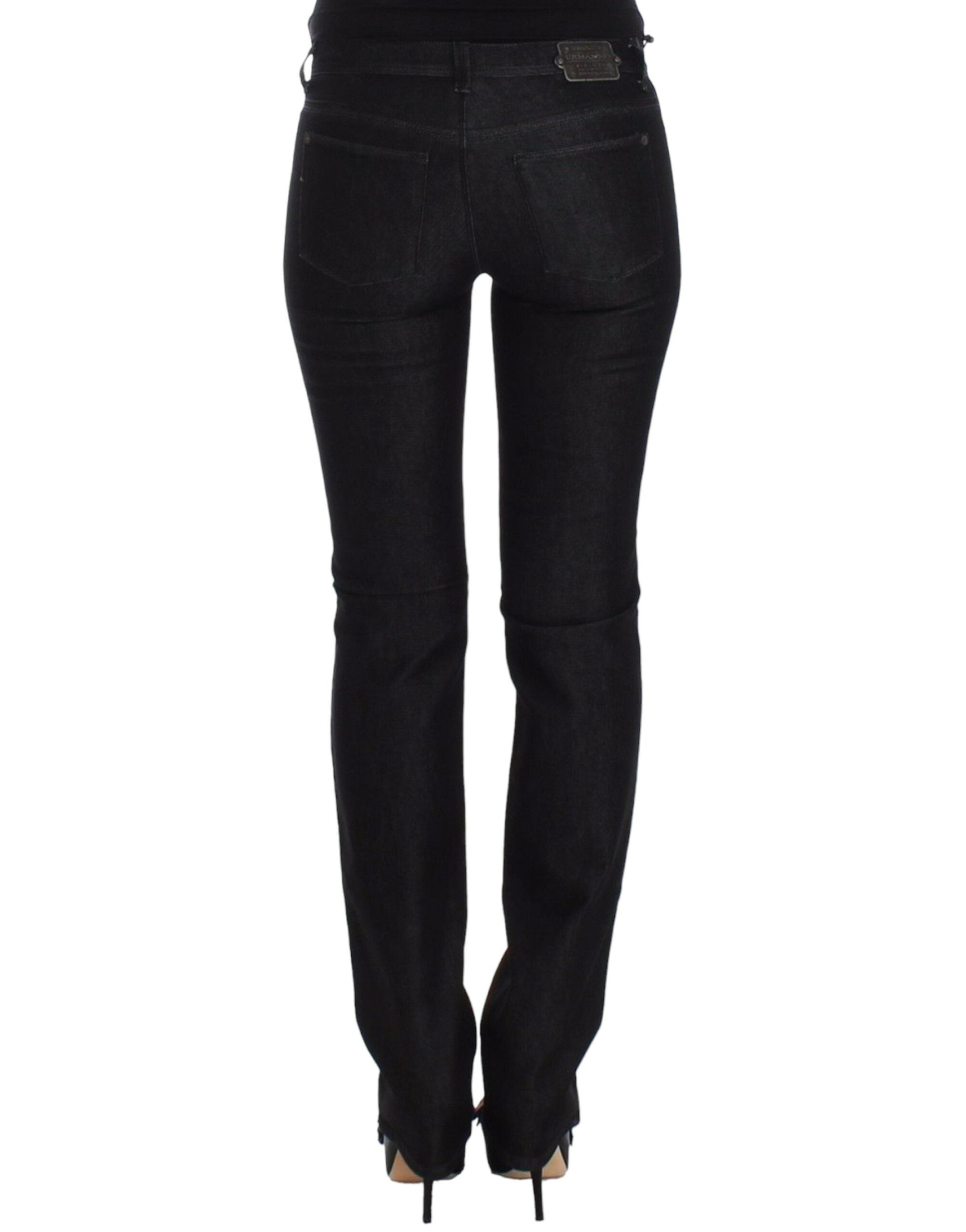 Ermanno Scervino Black Slim Jeans Denim Trousers Skinny Leg Stretch