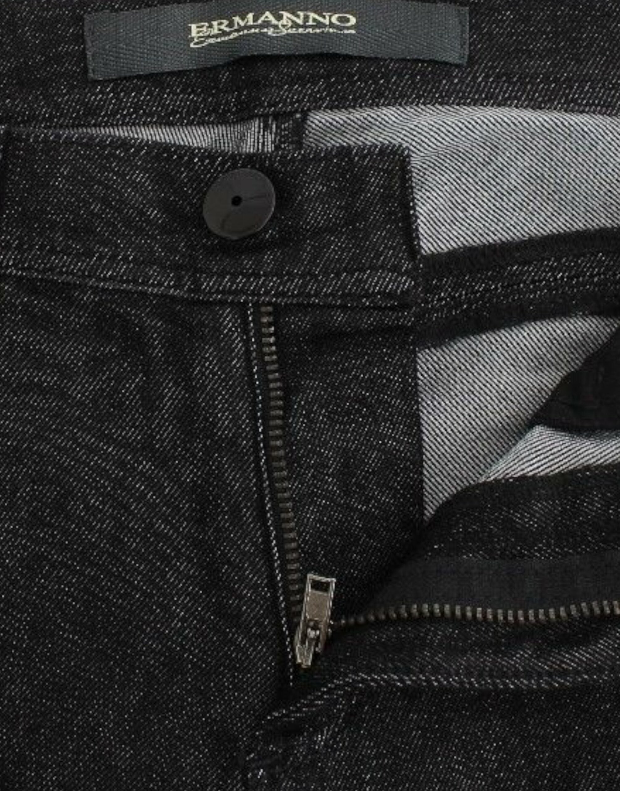 Ermanno Scervino Black Slim Jeans Denim Trousers Skinny Leg Stretch