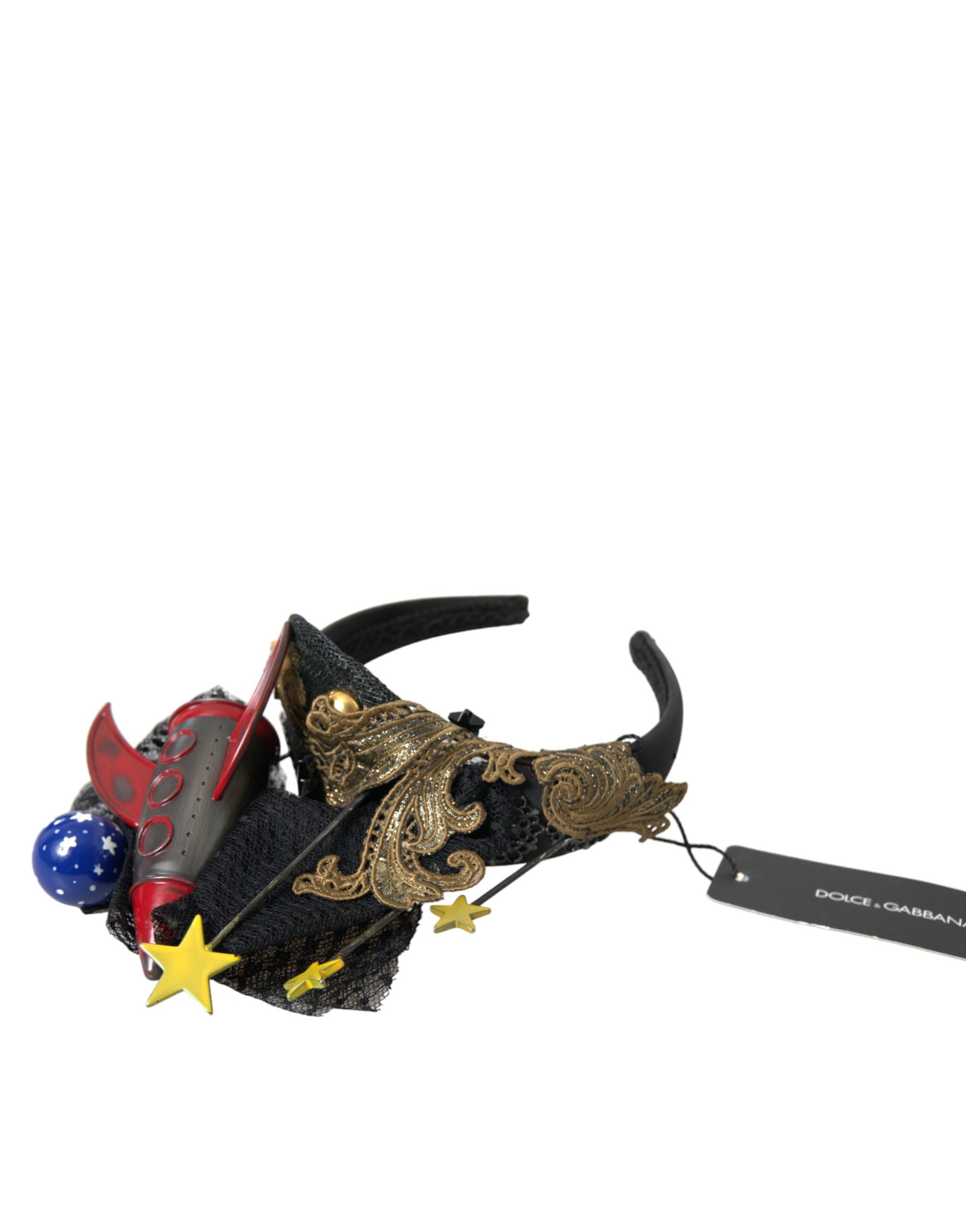 Dolce & Gabbana Multicolor Missile Rocket Crystal Stars Headband Tiara