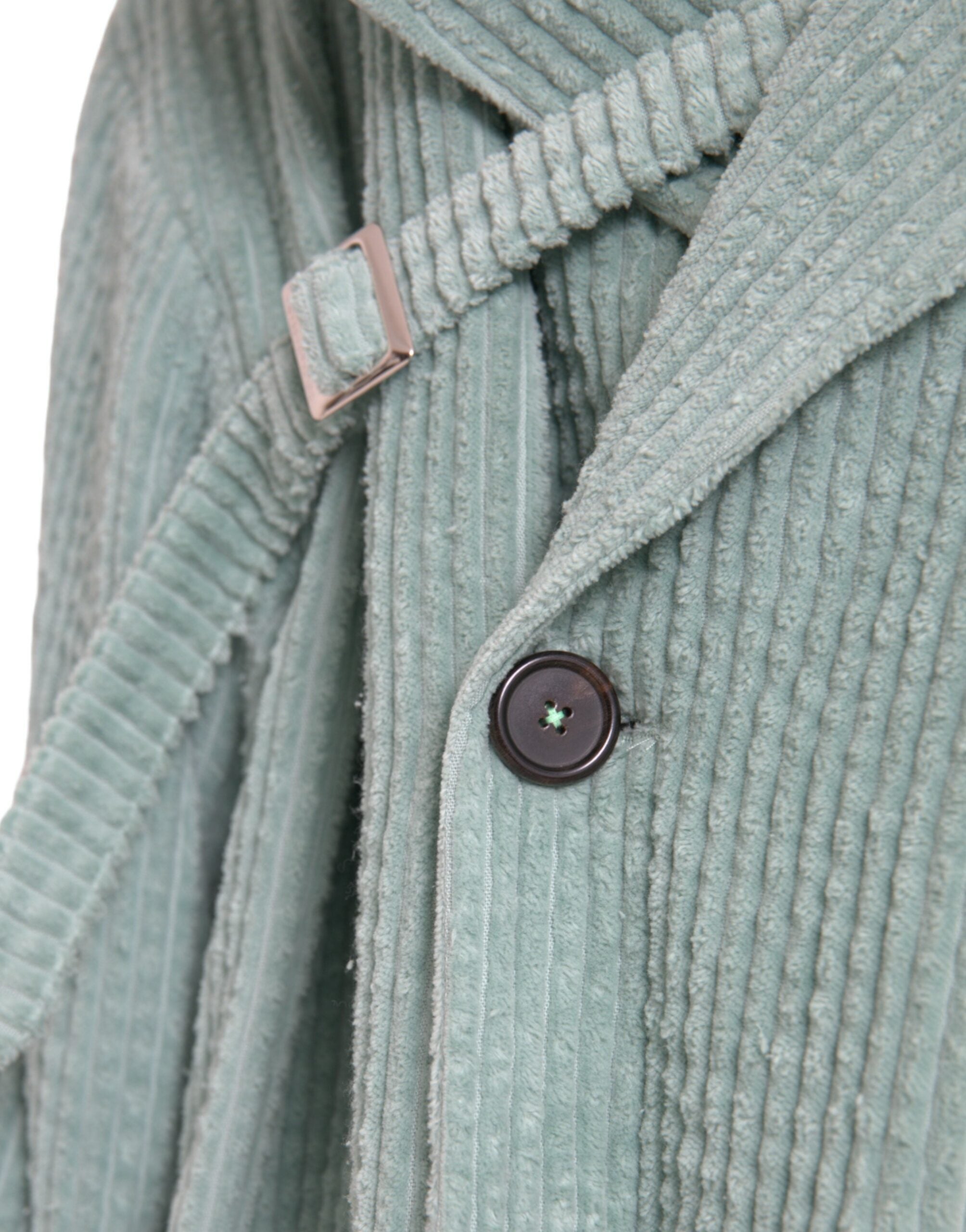 Dolce & Gabbana Blue double-breasted cotton corduroy jacket