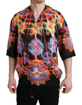 Dolce & Gabbana Mehrfarbiges T-Shirt aus Baumwolle mit Luminarie-Druck