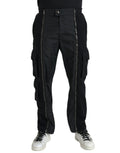 Dolce & Gabbana Black Cotton Blend Skinny Trousers