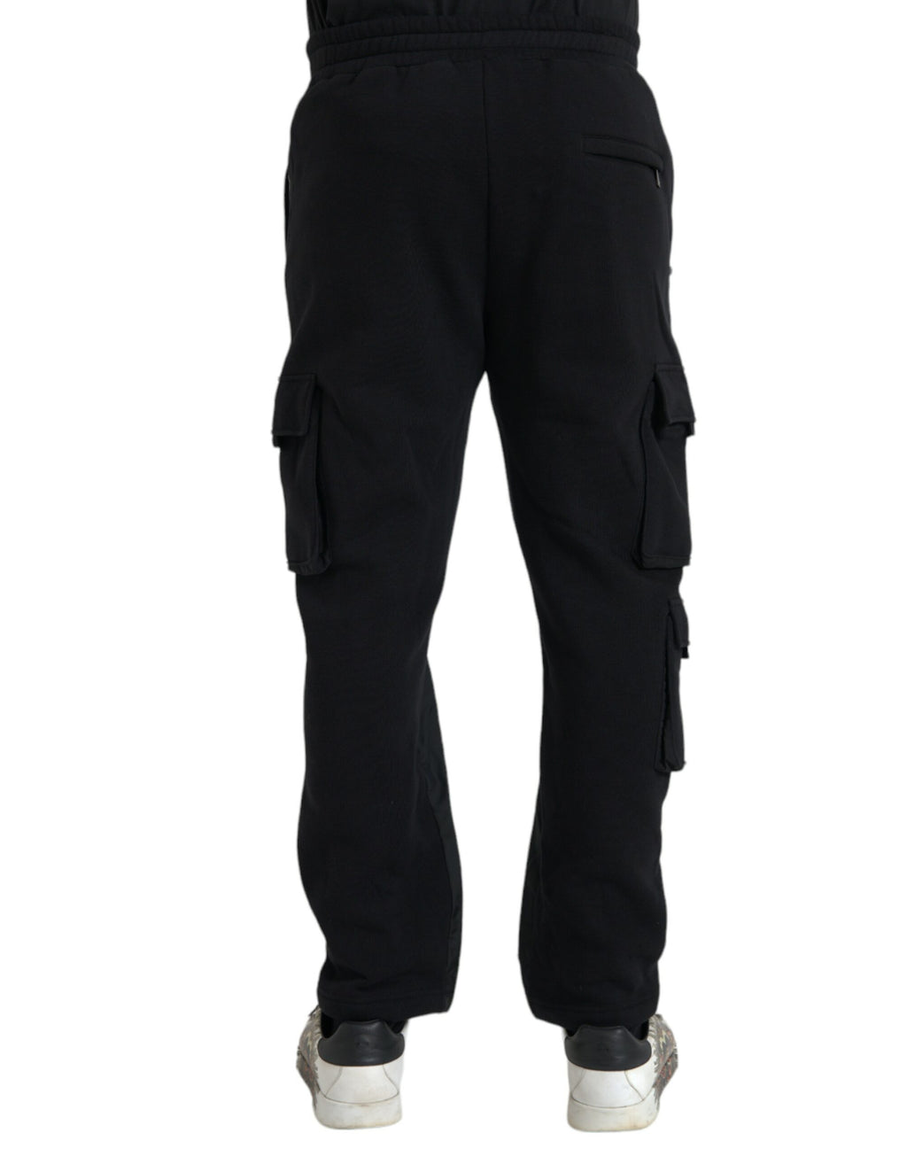 Dolce & Gabbana Black Cotton Blend Skinny Trousers