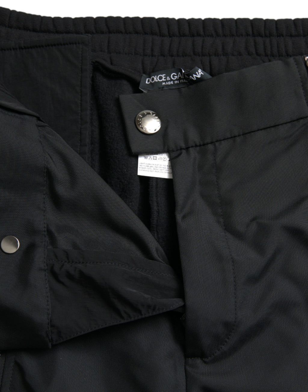 Dolce & Gabbana Black Cotton Blend Skinny Trousers