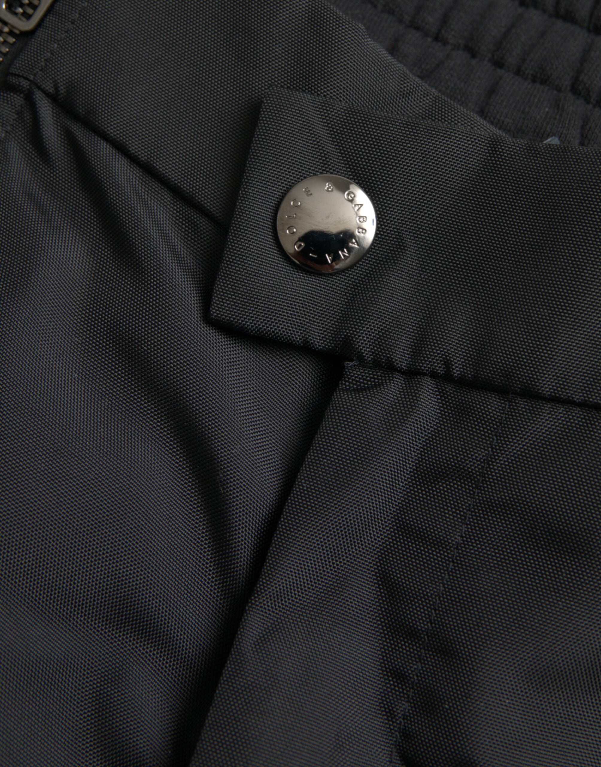 Dolce & Gabbana Black Cotton Blend Skinny Trousers