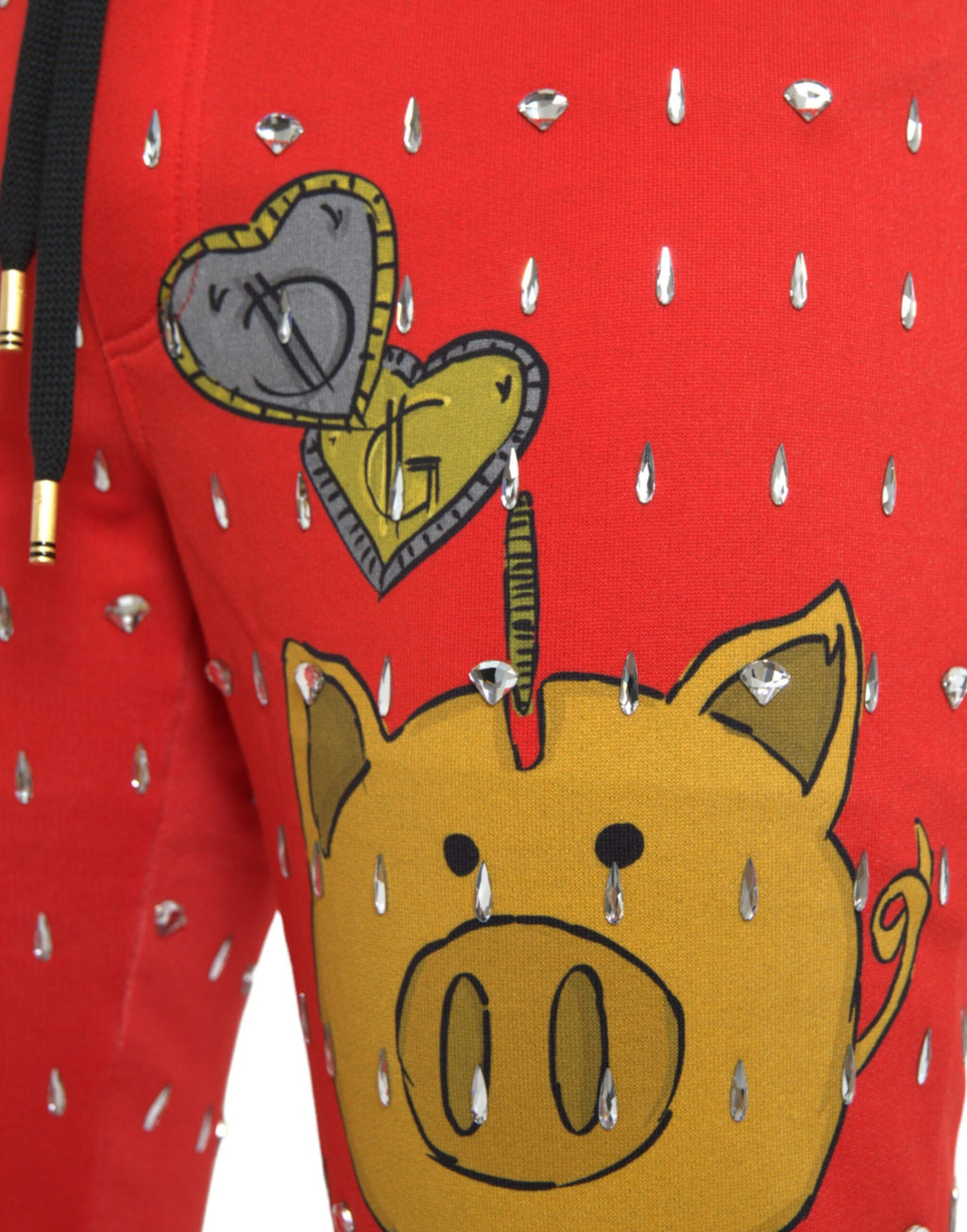Dolce & Gabbana Red Year of the Pig Jogger Sweatpants
