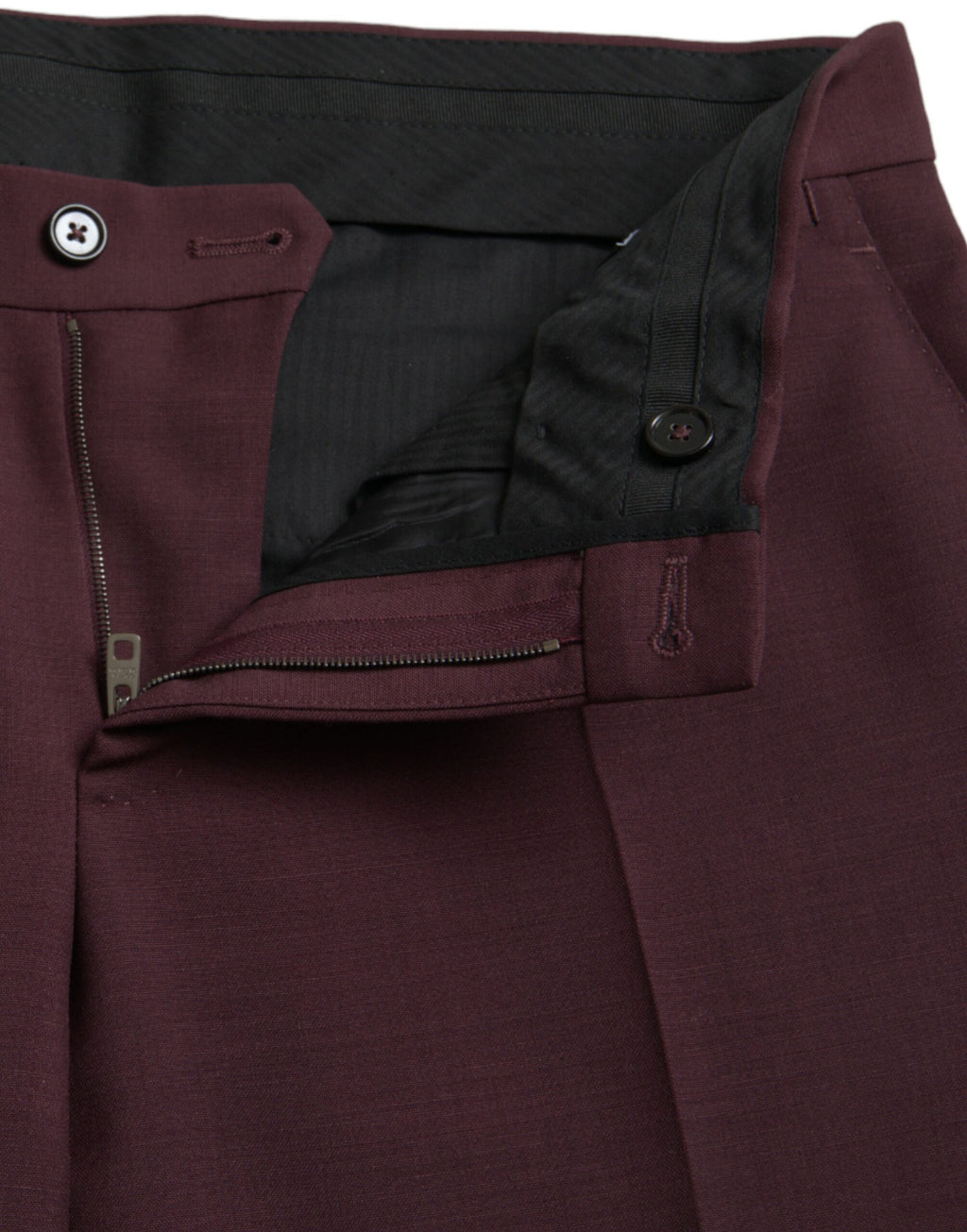 Dolce & Gabbana Chestnut Wool Men's Slim Fit Dress Pants