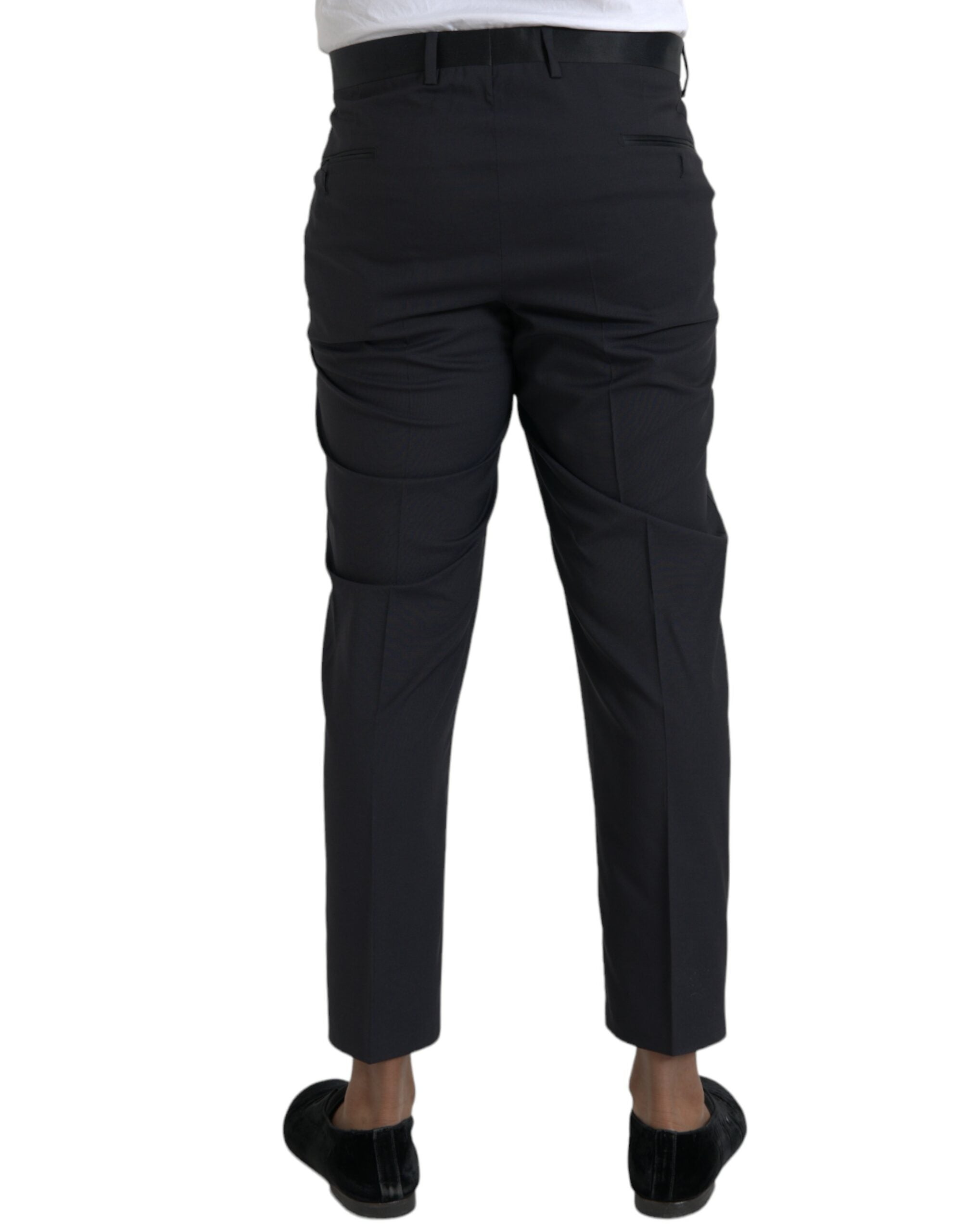 Dolce & Gabbana Blue Wool Men's Skinny Dress Pants