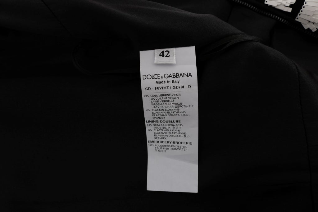 Dolce & Gabbana Multicolored Striped Sequin Stretch Dress