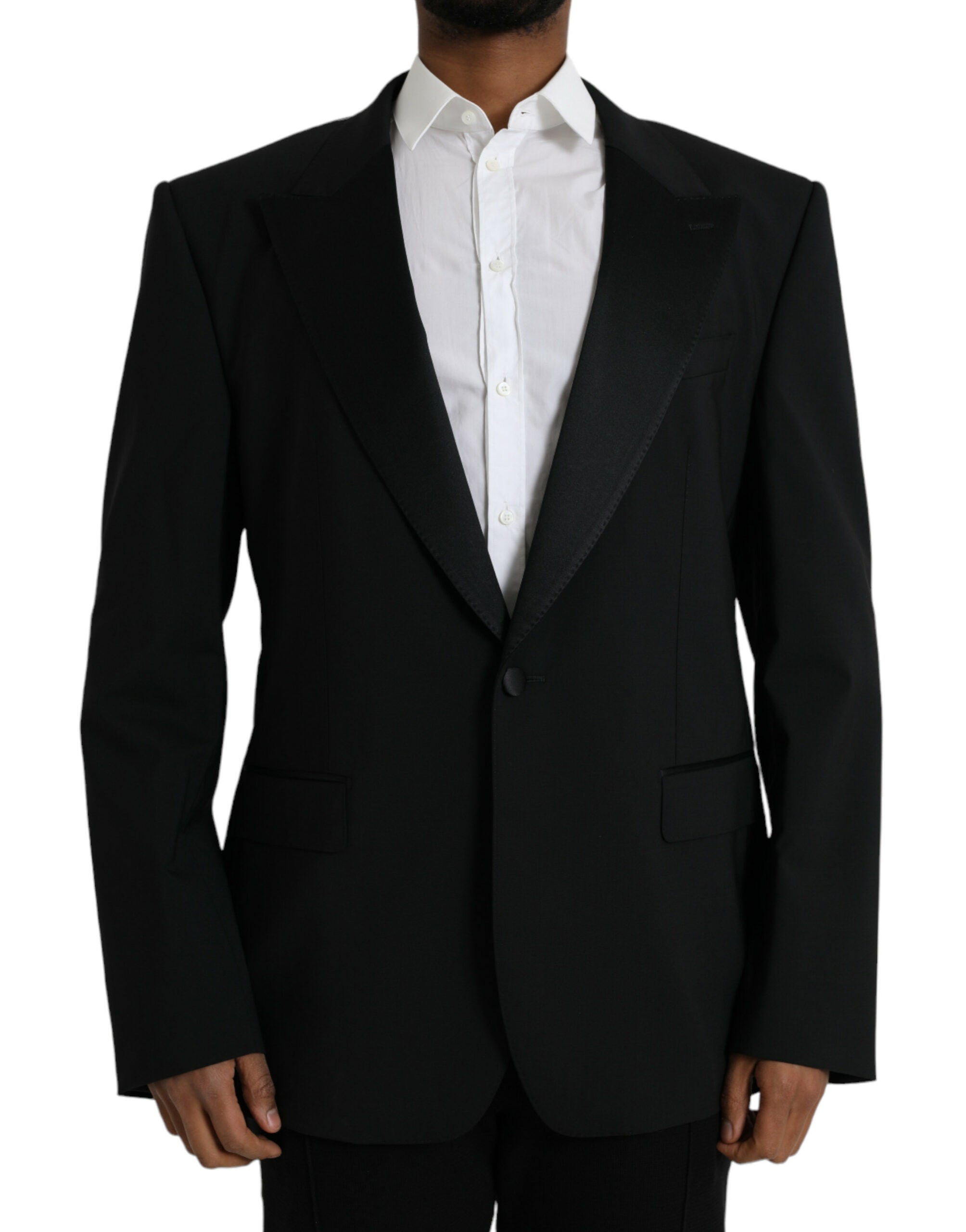 Dolce & Gabbana Black SICILIA Single-Breasted Coat Blazer