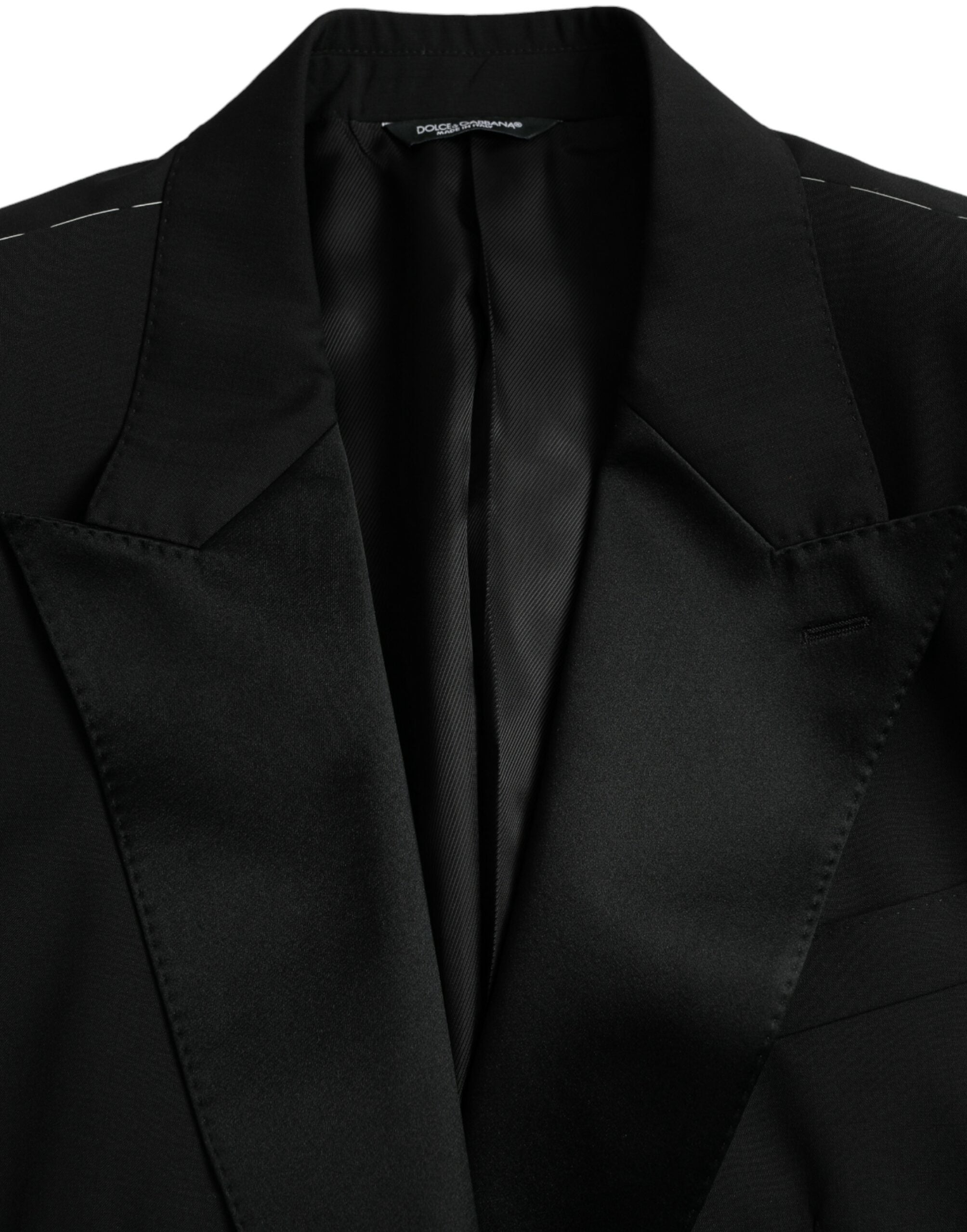 Dolce & Gabbana Black SICILIA Single-Breasted Coat Blazer