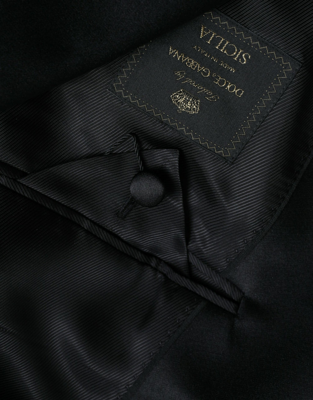 Dolce & Gabbana Black SICILIA Single-Breasted Coat Blazer
