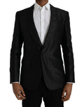 Dolce & Gabbana Black MARTINI Single-Breasted Blazer Coat