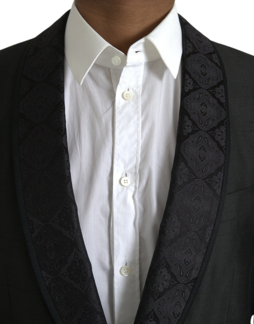 Dolce & Gabbana Black MARTINI Single-Breasted Blazer Coat