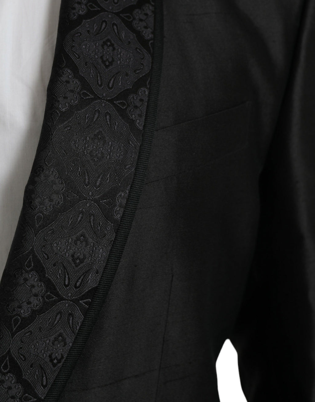 Dolce & Gabbana Black MARTINI Single-Breasted Blazer Coat