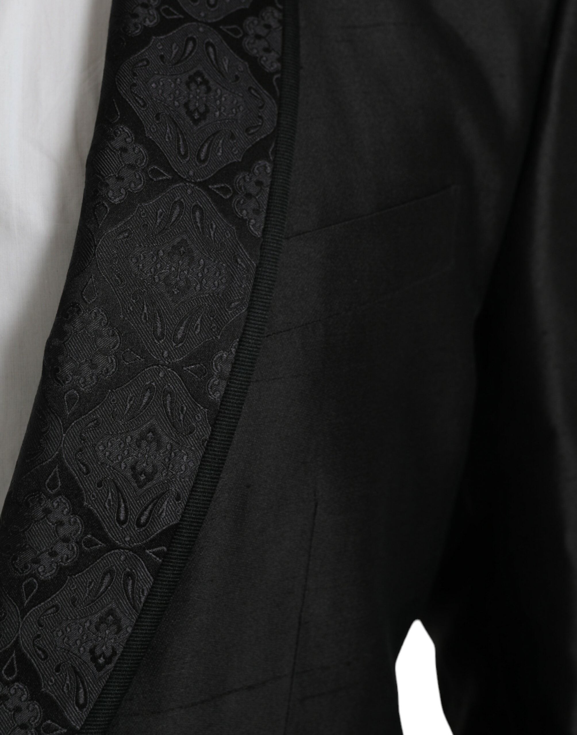 Dolce & Gabbana Black MARTINI Single-Breasted Blazer Coat