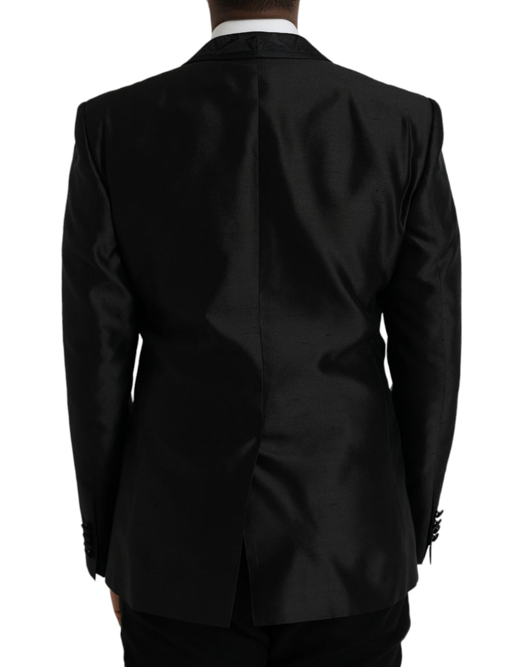 Dolce & Gabbana Black MARTINI Single-Breasted Blazer Coat
