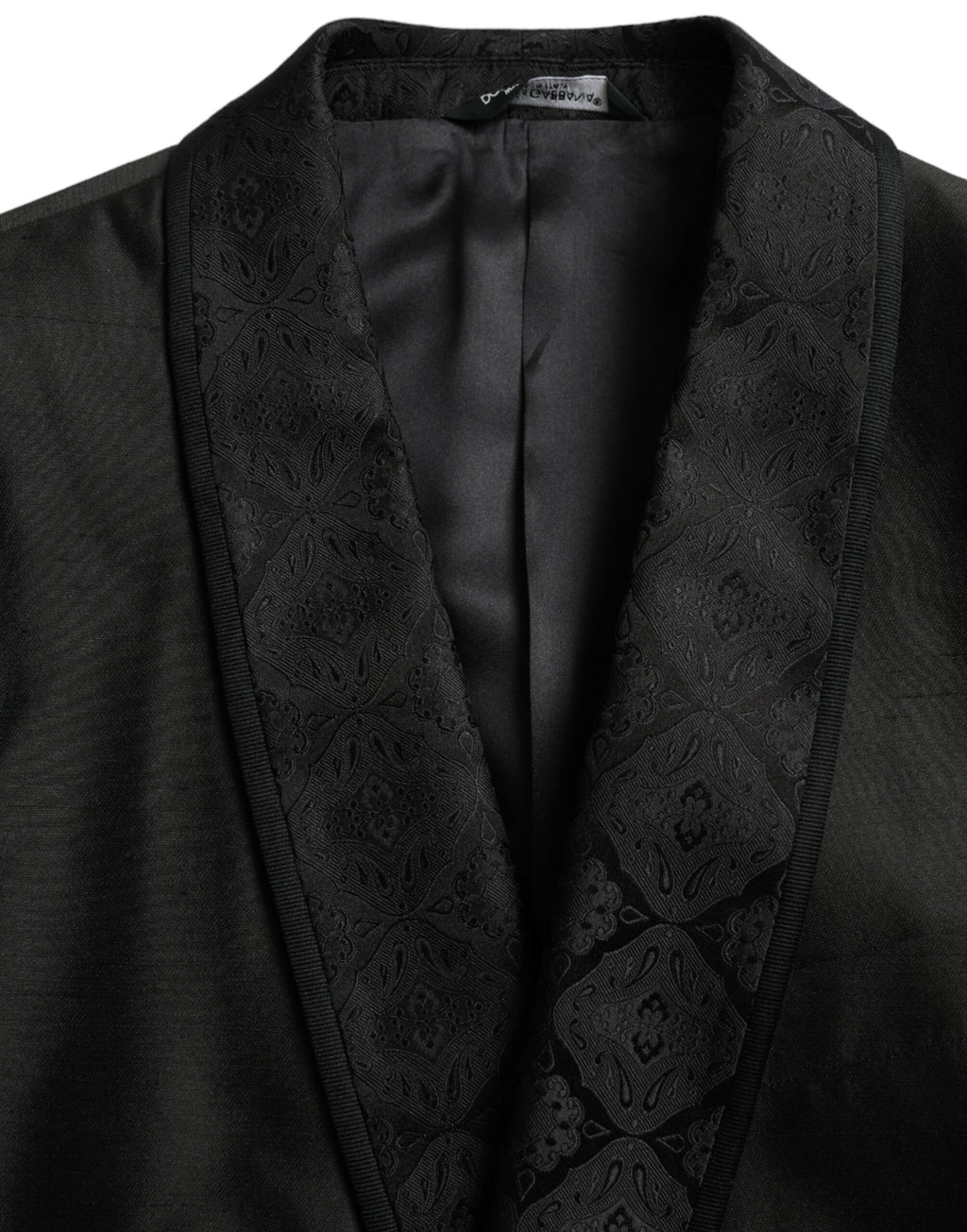 Dolce & Gabbana Black MARTINI Single-Breasted Blazer Coat