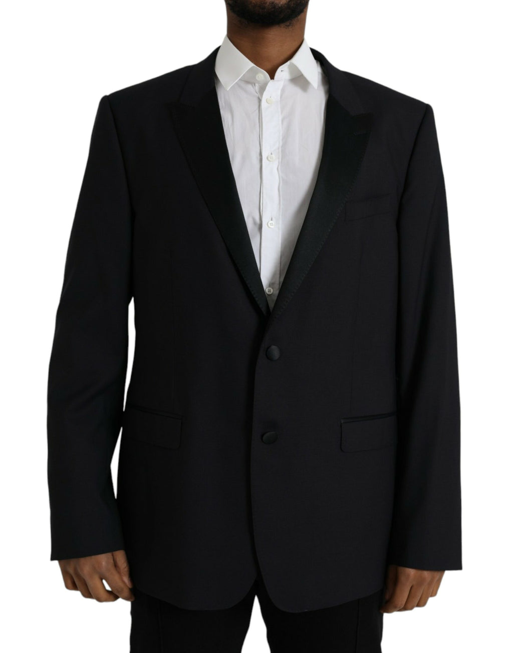 Dolce & Gabbana Blue MARTINI Single-Breasted Blazer Coat