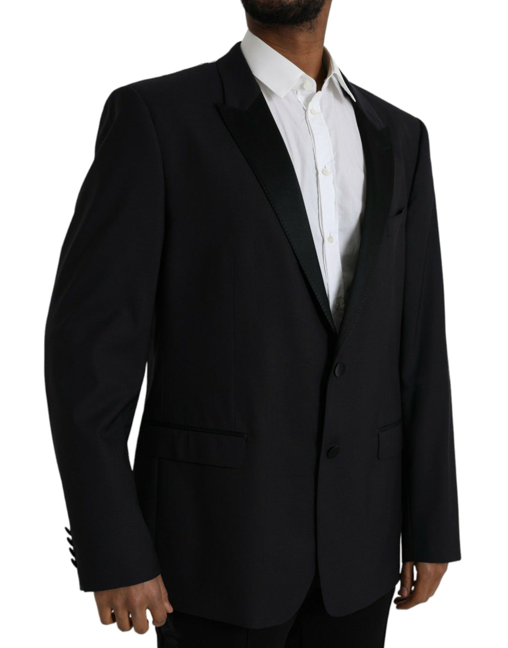 Dolce & Gabbana Blue MARTINI Single-Breasted Blazer Coat