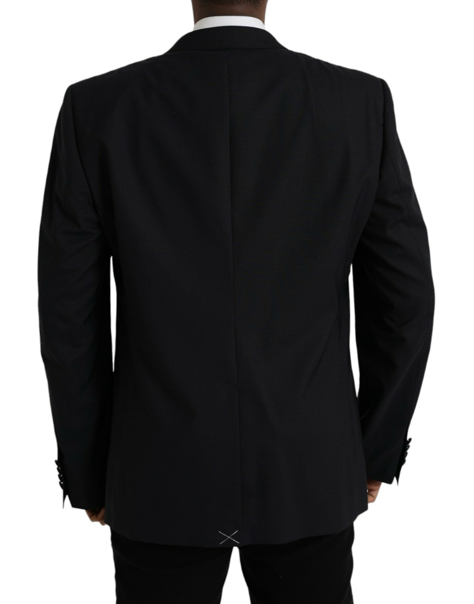Dolce & Gabbana Blue MARTINI Single-Breasted Blazer Coat