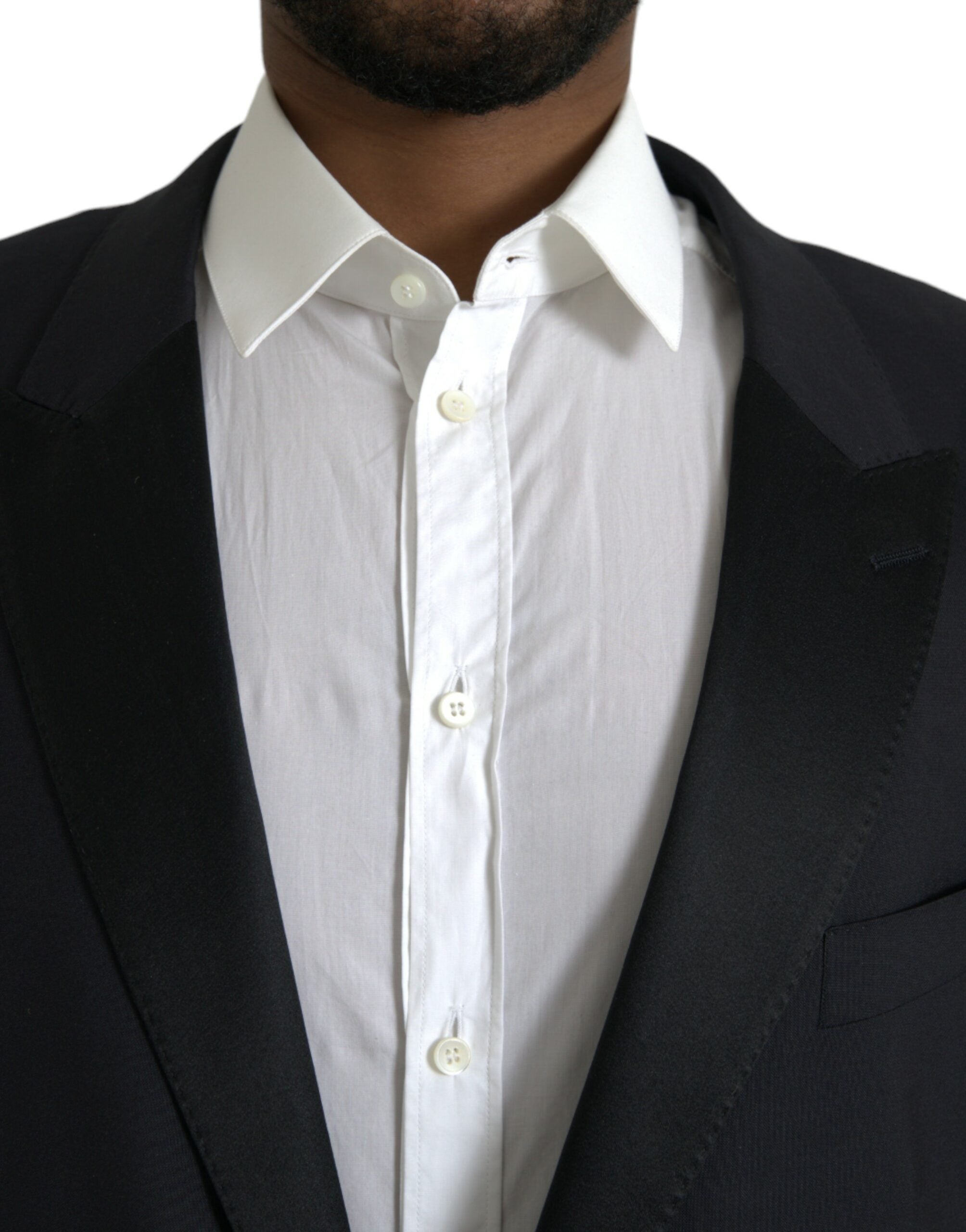 Dolce & Gabbana Blue MARTINI Single-Breasted Blazer Coat