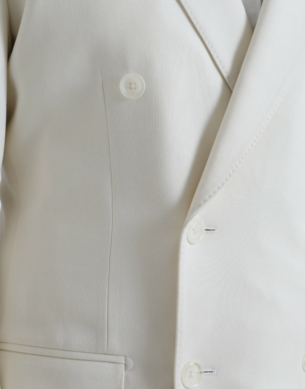 Dolce & Gabbana White Wool Blazer MARTINI Double-breasted