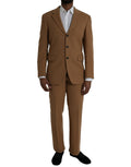 Prada Brown Cashmere 2-Piece Single-Breasted Suit