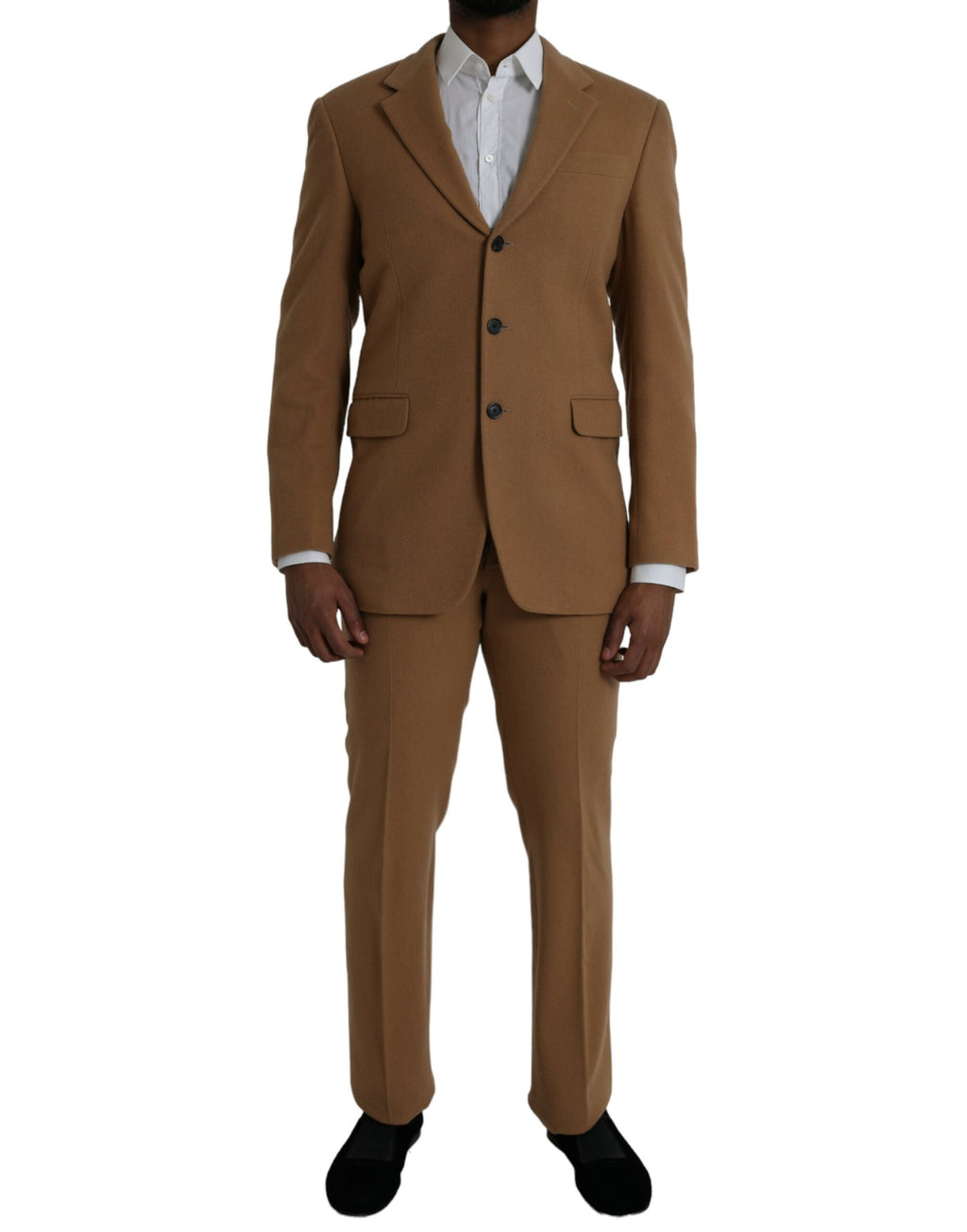 Prada Brown Cashmere 2-Piece Single-Breasted Suit