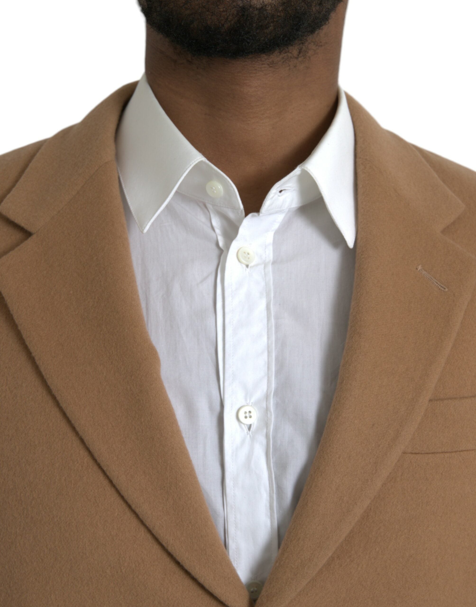 Prada Brown Cashmere 2-Piece Single-Breasted Suit