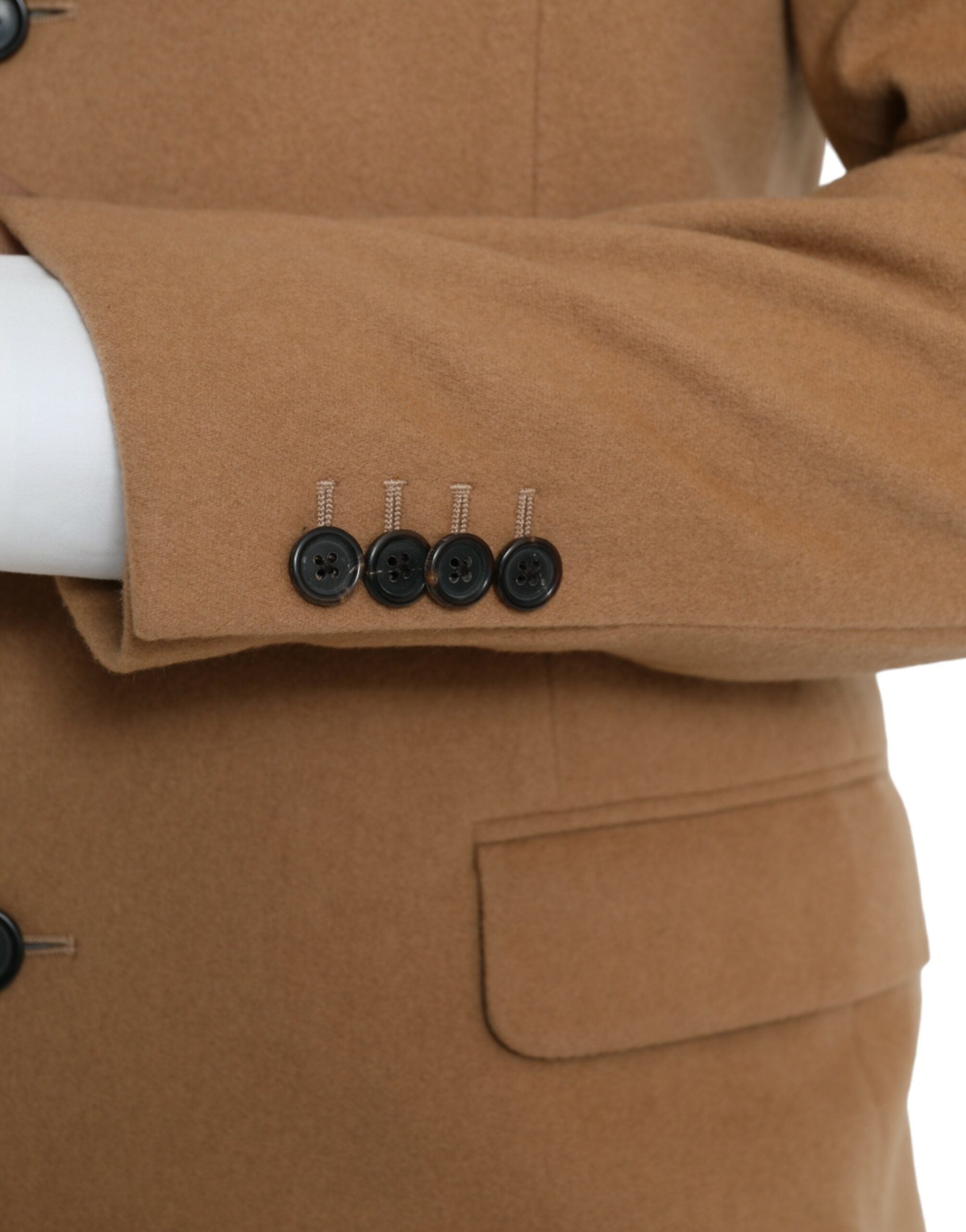 Prada Brown Cashmere 2-Piece Single-Breasted Suit