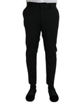 Dolce & Gabbana Schwarze Wolle SlimFit Kleid Formal Hose