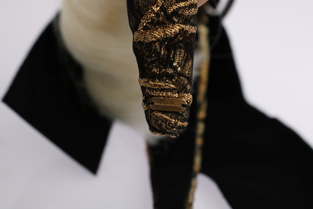 Dolce & Gabbana Schwarz Kristall Weiß Diadem Stirnband