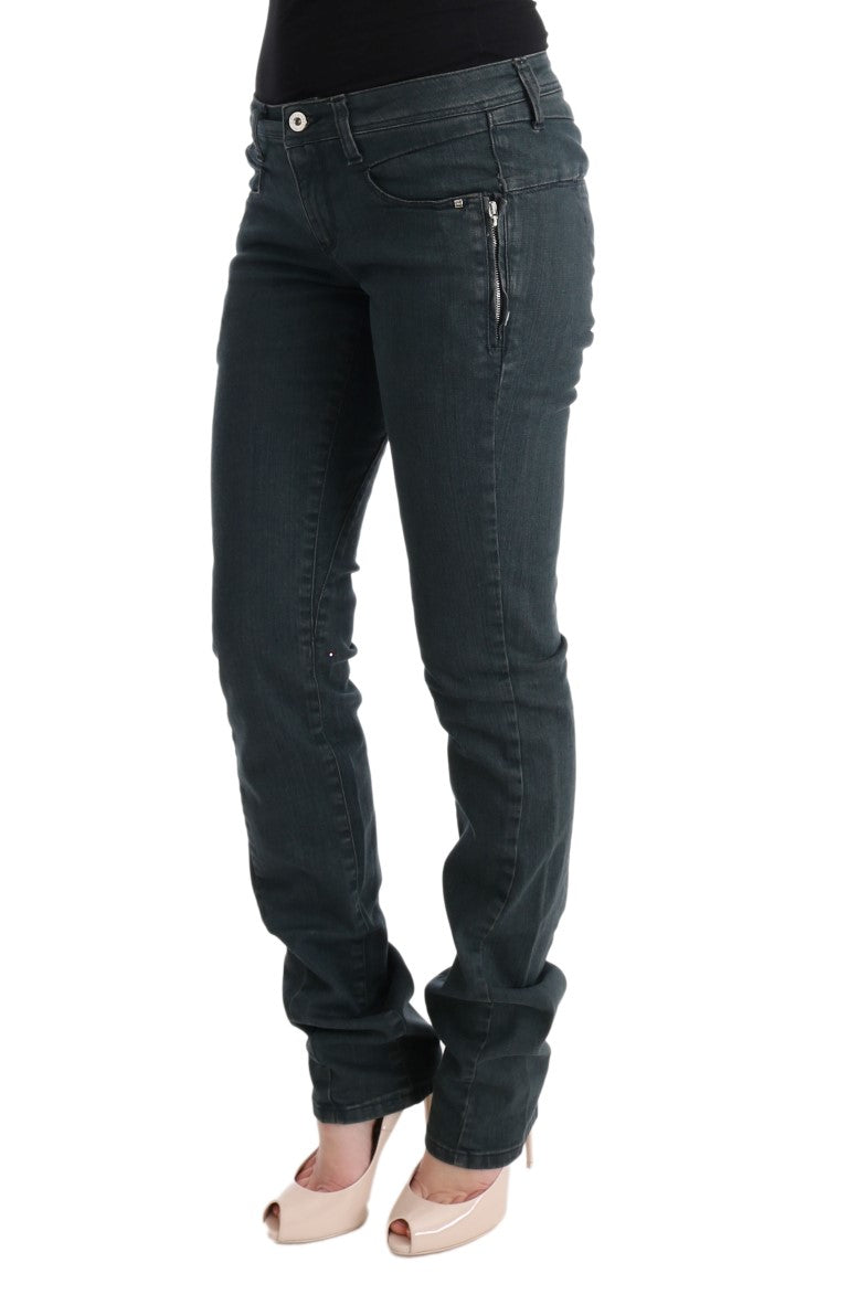 Costume National Grey Superslim Cotton Denim Jeans