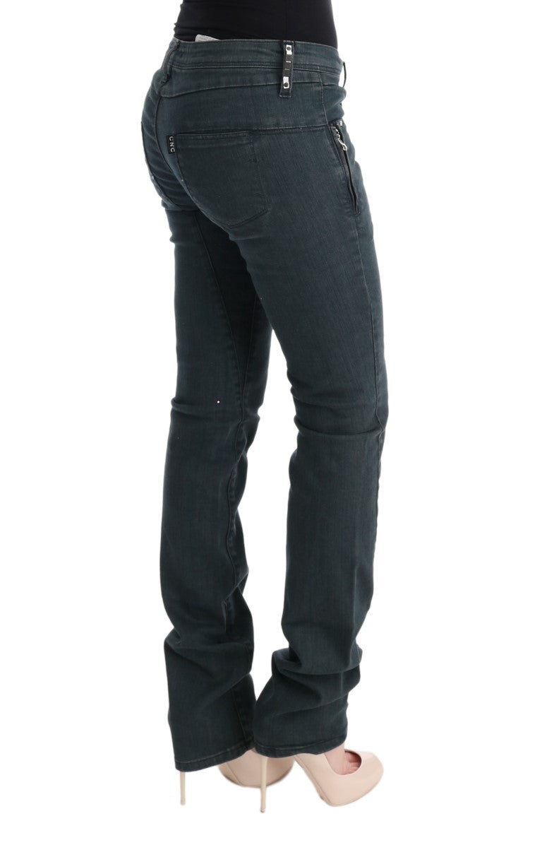 Costume National Grey Superslim Cotton Denim Jeans