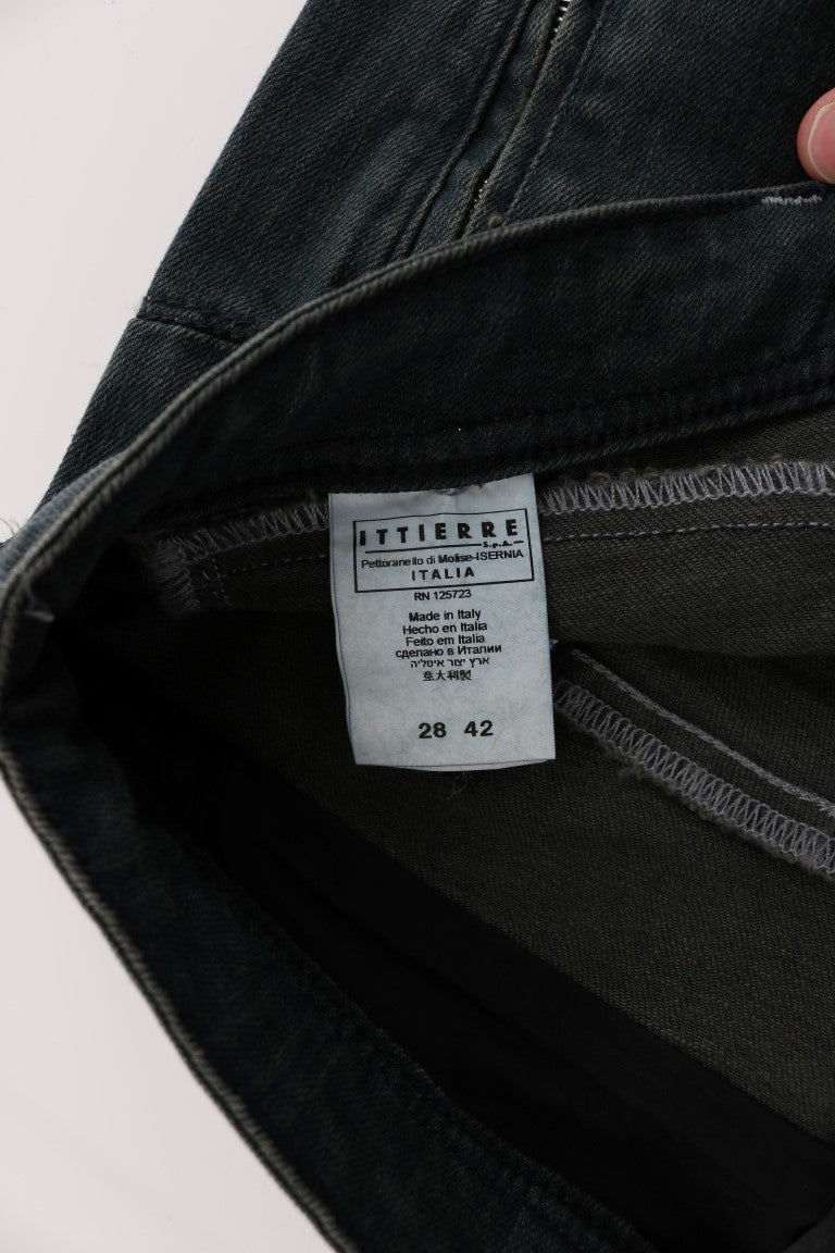 Costume National Grey Superslim Cotton Denim Jeans