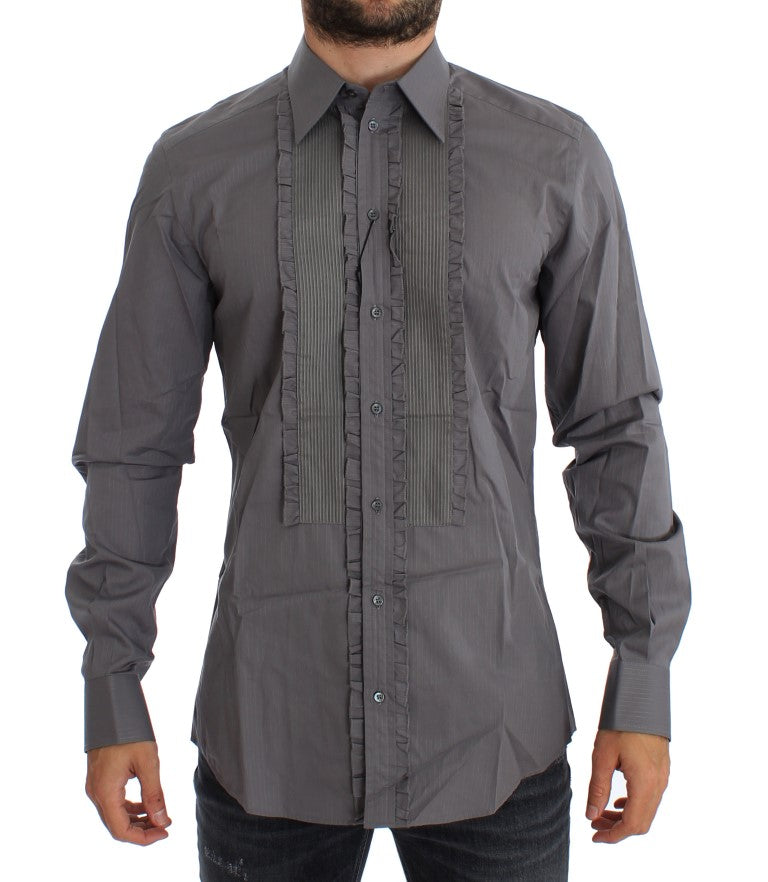 Dolce & Gabbana Purple Matador GOLD Slim Fit Dress Shirt